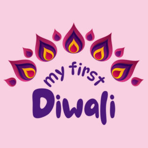 My first Diwali girls tee - organic cotton Design