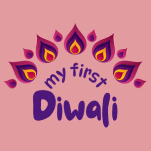 My first Diwali girls onesie - organic cotton Design