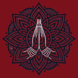 Womens - rangoli namaste tee Design