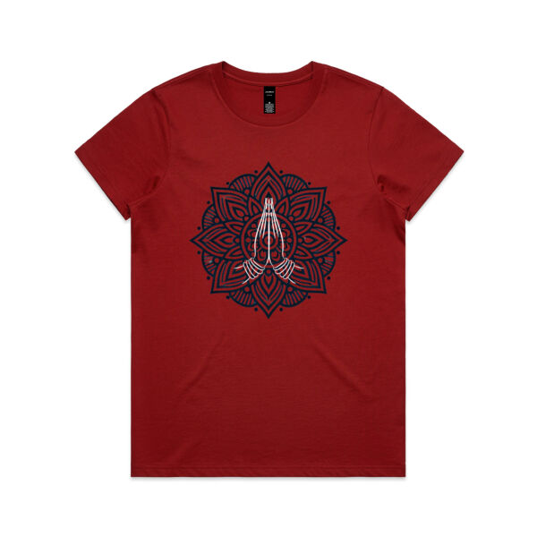 Womens - rangoli namaste tee Thumbnail