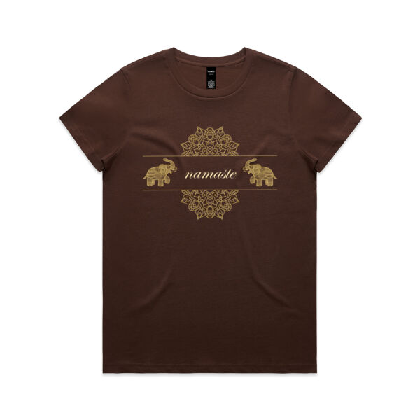 Womens - namaste elephant tee  Thumbnail